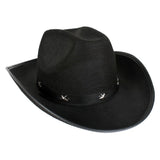 Western cowboy hat with silver star studs