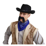 Black felt-look cowboy hat for adults