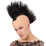 Punk crest headpiece black costume accessory