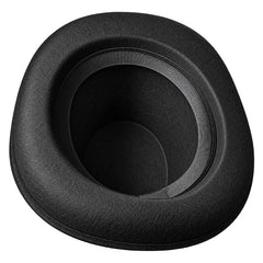 Black deluxe adult costume top hat with ribbon band