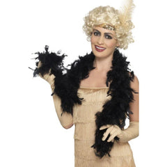 black feather boa 50g costume accessory