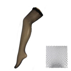 Adult Black Fishnet Pantyhose – Classic, Medium, and Big Hole styles, stretchy, one size fits most, perfect for flapper, Halloween, burlesque, or gothic costumes
