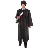 Adult black graduation robe costume