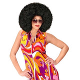 Bold black afro wig novelty costume