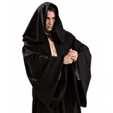 Close-up of black knight robe bodice and neckline