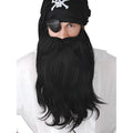 Black Pirate Beard & Mo – Long Costume Set