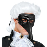 Black plastic venetian  mask is ideal for the renaissance era