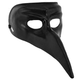 Black plastic Venetian mask for renaissance and masquerade costumes