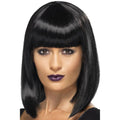 Black R’n’B Star Wig – Long Bob with Fringe