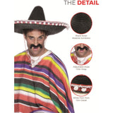 Details of the Sombrero with white pom poms