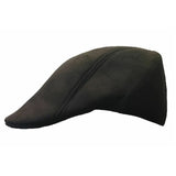 Black suede Peaky Blinders cap adult 1920s gangster costume accessory