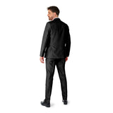 Black Suit mens costume rear view