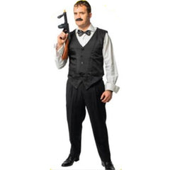 Black waist coat for mens in 1920s gangster.