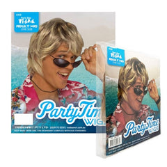 Blond Men's Wig - Party Time in a surfie or 70's vibe