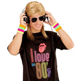 Retro 80s mullet costume wig