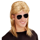 blonde 80s mullet wig glasses costume
