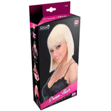 Blonde Noémie Wig with blunt cut and fringe – Widmann colour box packaging