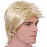 Blonde Pop Mullet Wig – David Bowie-inspired rock star costume accessory