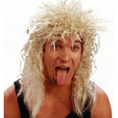 Blonde Rocker Wig, unisex.