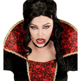 Vampiress with horror make up for Halloween