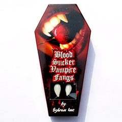 Blood Sucker vampire fangs with heat-mould beads for custom fitting.