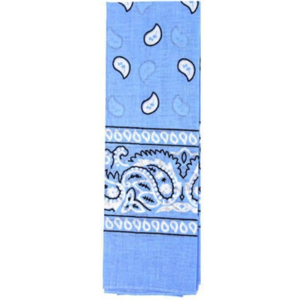 Blue Paisley Cowboy Bandana – western paisley print for cowboy and cowgirl costumes