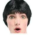 Boy Band Black Wig