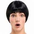 Boy Band Black Wig