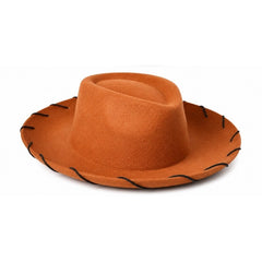Brown adult cowboy character hat for Western, Book Week and country-themed costumes.