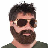 Brown beard and moustache set inspired by Hungover movie