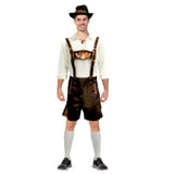 Oktoberfest men’s brown costume set with socks and shirt