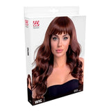 Box for long brown wavy wig