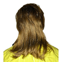 Brown Bogan Mullet Wig for 80s retro parties, Australia Day and fancy dress costumes.