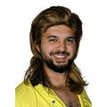 Brown Bogan Mullet Wig – 80s Retro Wig