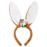 Brown rabbit ears headband for Easter costume