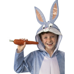 Bugs Bunny Unisex Child Jumpsuit with attached hood, and low crotch.