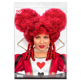 Red baroque royal wig packaging