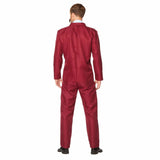 Burgundy Newsreader Suit ideal for 70s parties