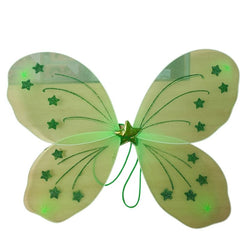 Glitter butterfly wings with elastic straps – assorted colours for fairy or garden party costumes
