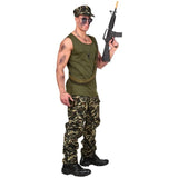 Men's Camo Soldier Costume – side view