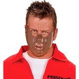 Brown horror restraint mask for Halloween