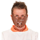 Brown horror restraint mask for Halloween