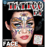Tinsley FX Full Face Temp Tattoo - Carnival.