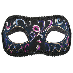 Pink and blue Casablanca masquerade mask