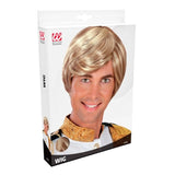 Packaging for prince-style blonde wig short contemporary cut
