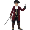 Child Pirate Captain Costume – Burgundy Swashbuckler Outfit