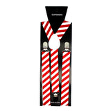 Christmas stripe adjustable adult suspenders costume accessory