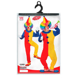 Classic carnival clown outfit for parties and festivals packaging