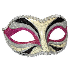 Classic Mask w/Glitter Highlights in assorted colors.
