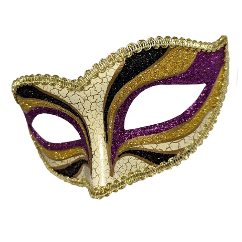 Classic Mask w/Glitter Highlights – Cracker Jack Costumes Brisbane